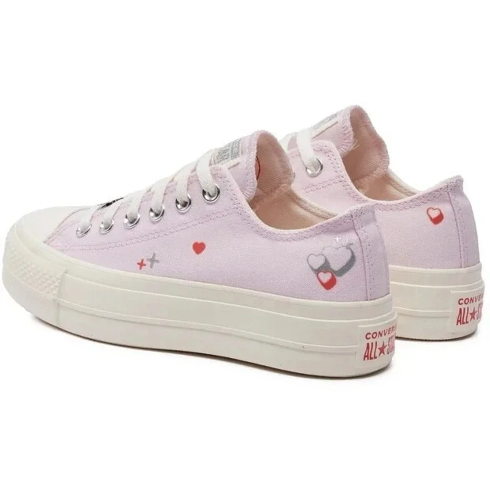 Converse Chuck Taylor All Star Lift Y2K Heart Womens Sz 8.5 A09115C Pink Shoes - Picture 8 of 9